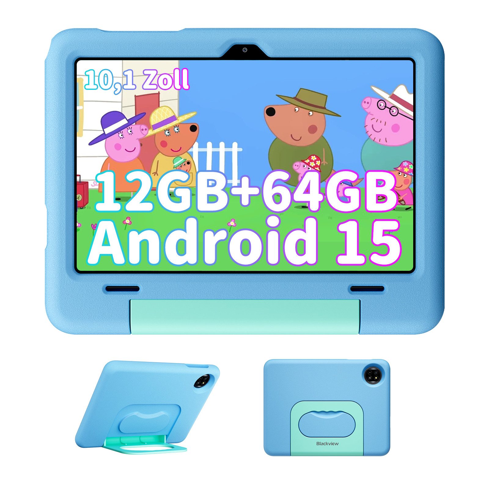 10,1 Zoll TAB Kids Android 15 mit Stylus Tablet
