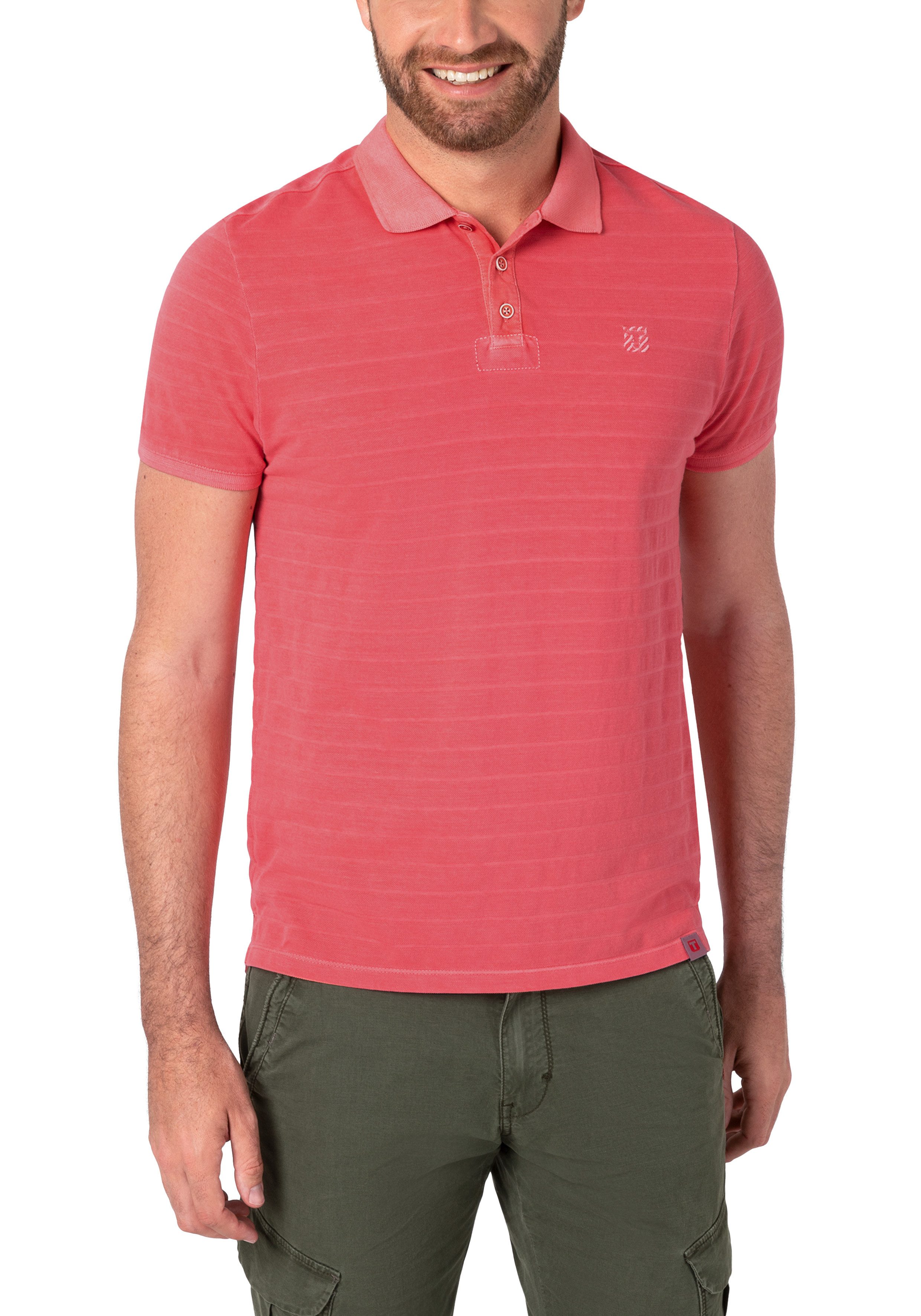 TIMEZONE Poloshirt Tonal Striped Poloshirt