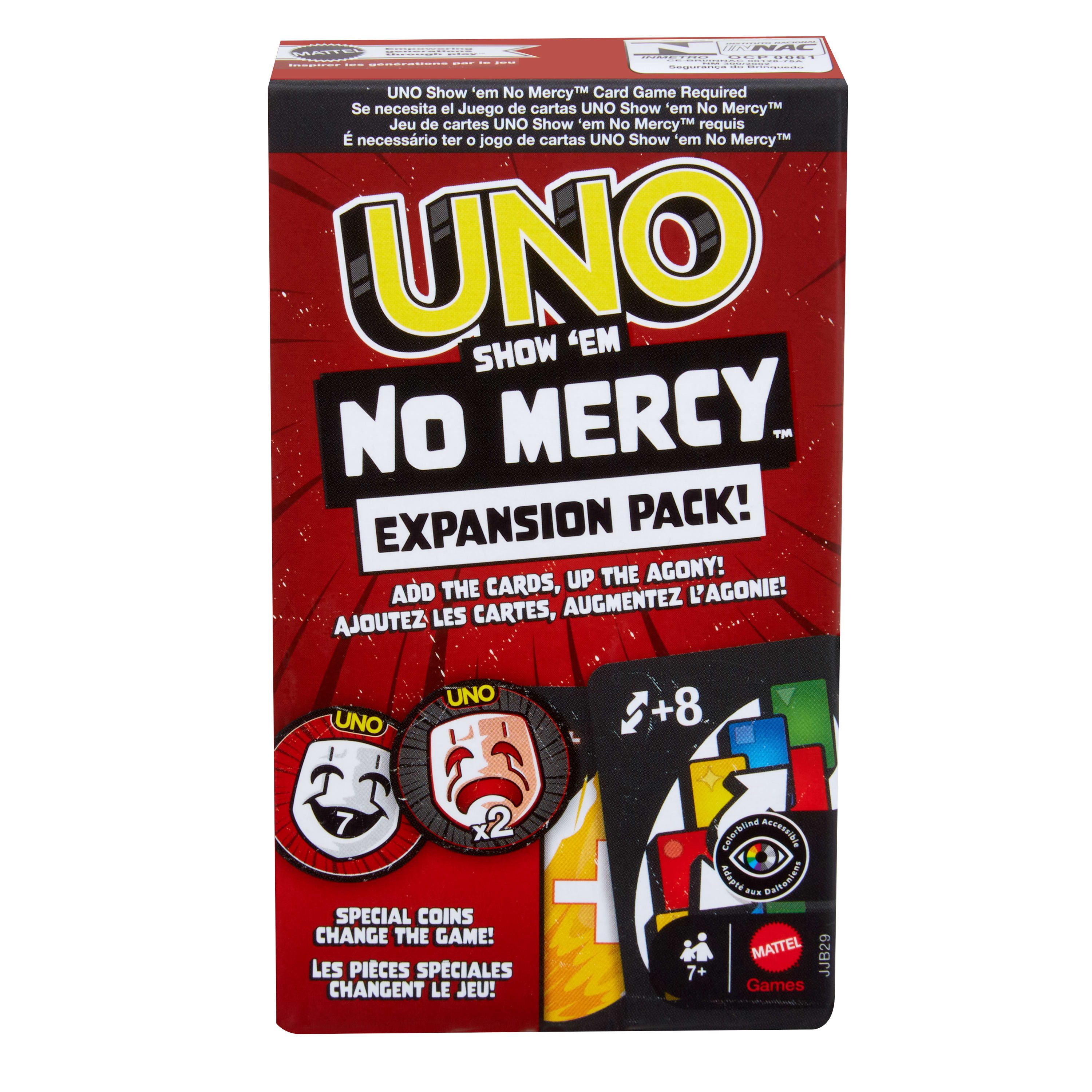 Mattel games Spiel Erweiterungsset -UNO Show 'em No Mercy, Familienspiel