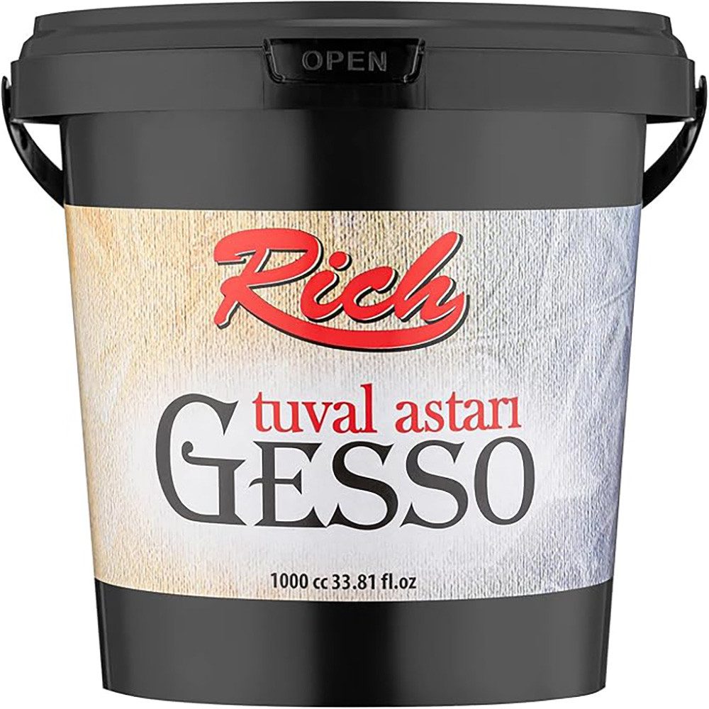 RICH Universalgrundierung RICH Gesso Weiß Грунтовка 1000ml, Perfekte Grundlage für kreative Projekte auf diversen Oberflächen