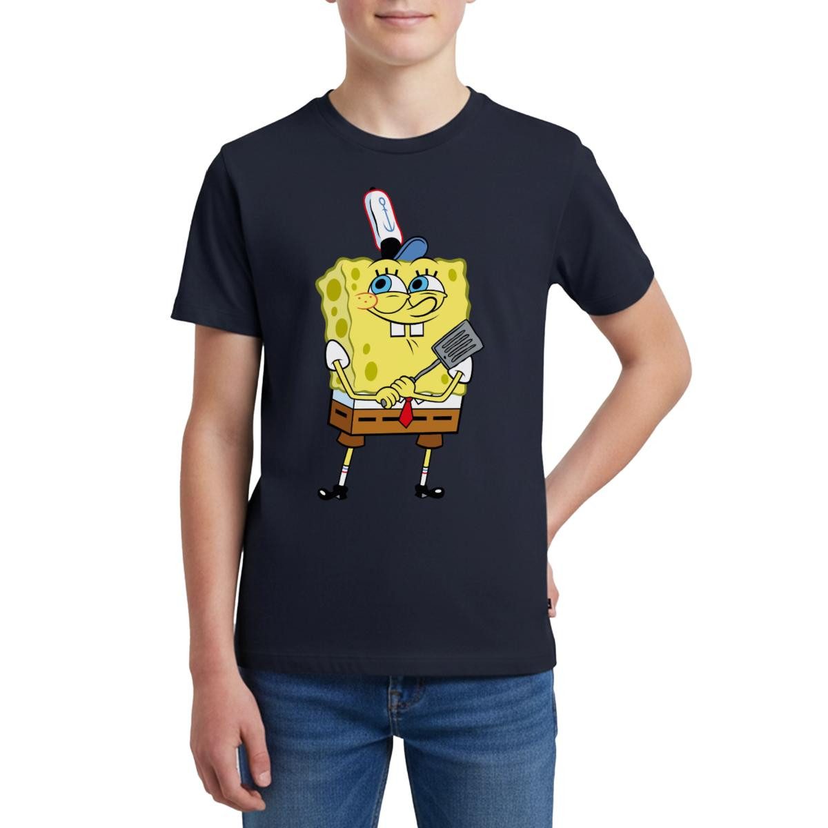 T-Shirt SpongeBob Schwammkopf Burger Braten Teenager Premium T-Shirt