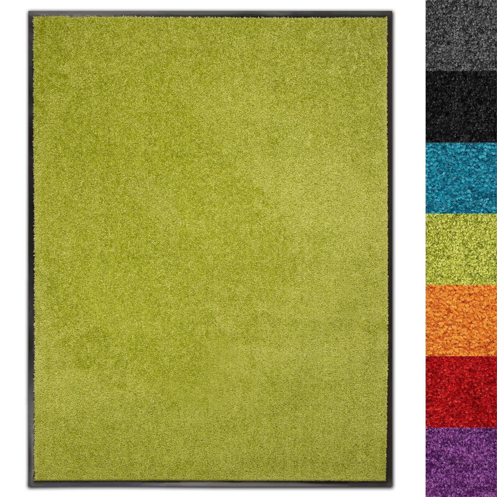 Fußmatte Use&Wash,verschiedene Farben & Größen, Sauberlaufmatte, Karat, Rechteckig, Höhe: 8 mm, Schmutzfangmatte Lemon