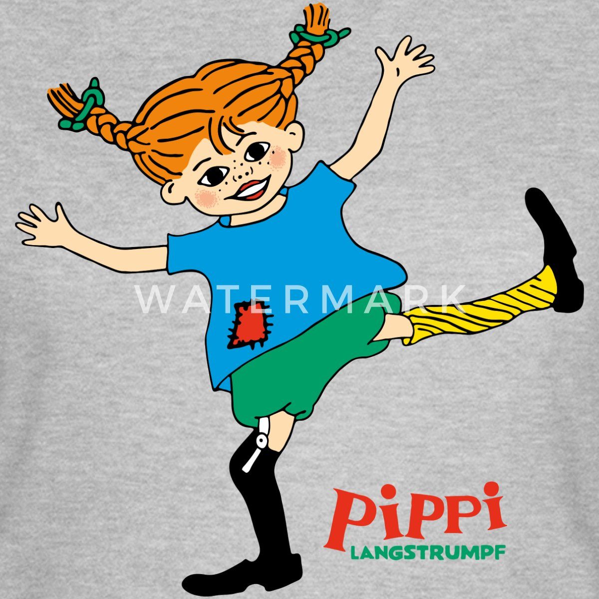 Spreadshirt T-Shirt Pippi Langstrumpf Pippi Tanzt Wie Es Ihr Gefällt Frauen T-Shirt (1-tlg) Slim Fit, fällt klein aus