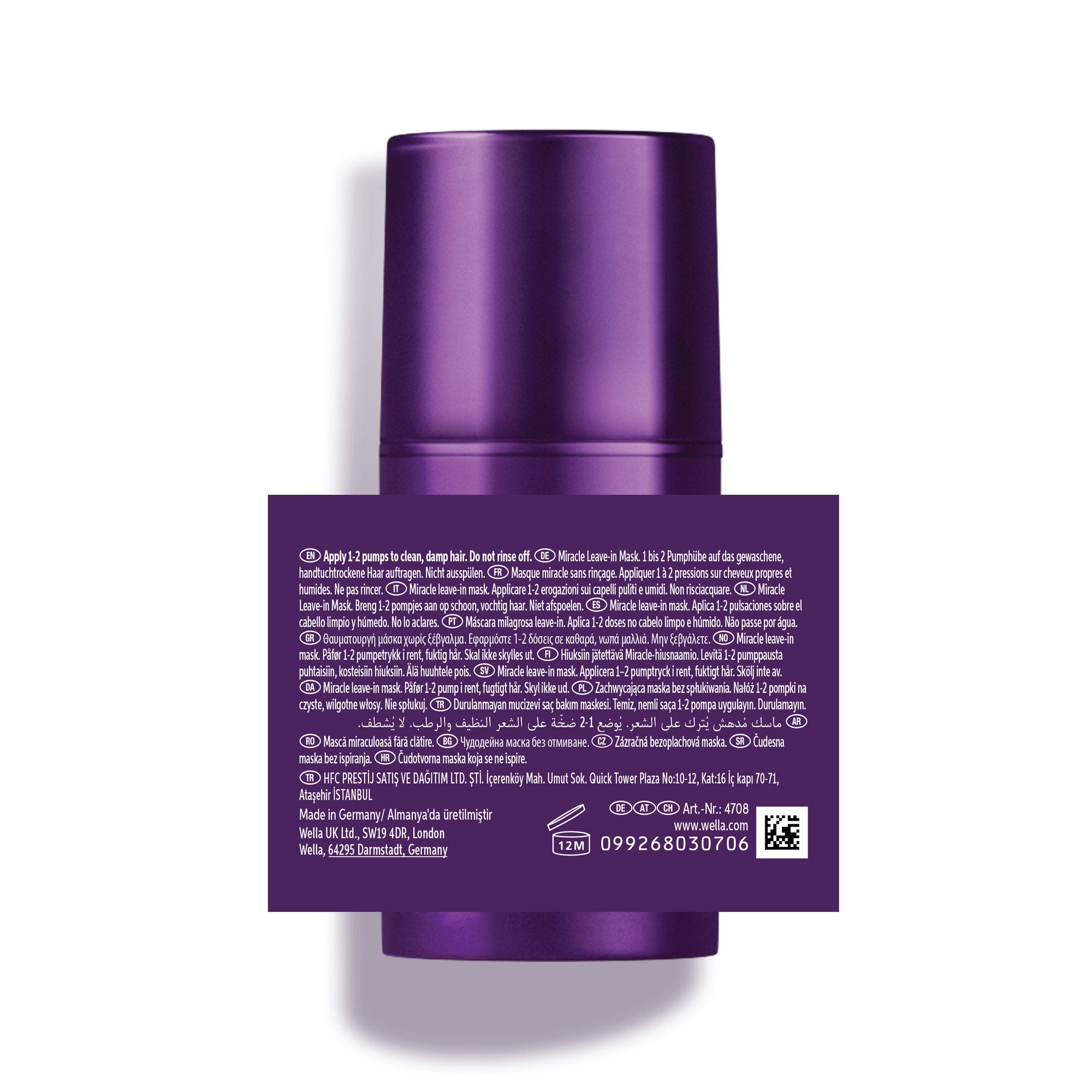 Wella Professionals Leave-in Pflege ULTIMATE COLOR MIRACLE LEAVE-IN MASK, für coloriertes Haar, feuchtigkeitsspendend