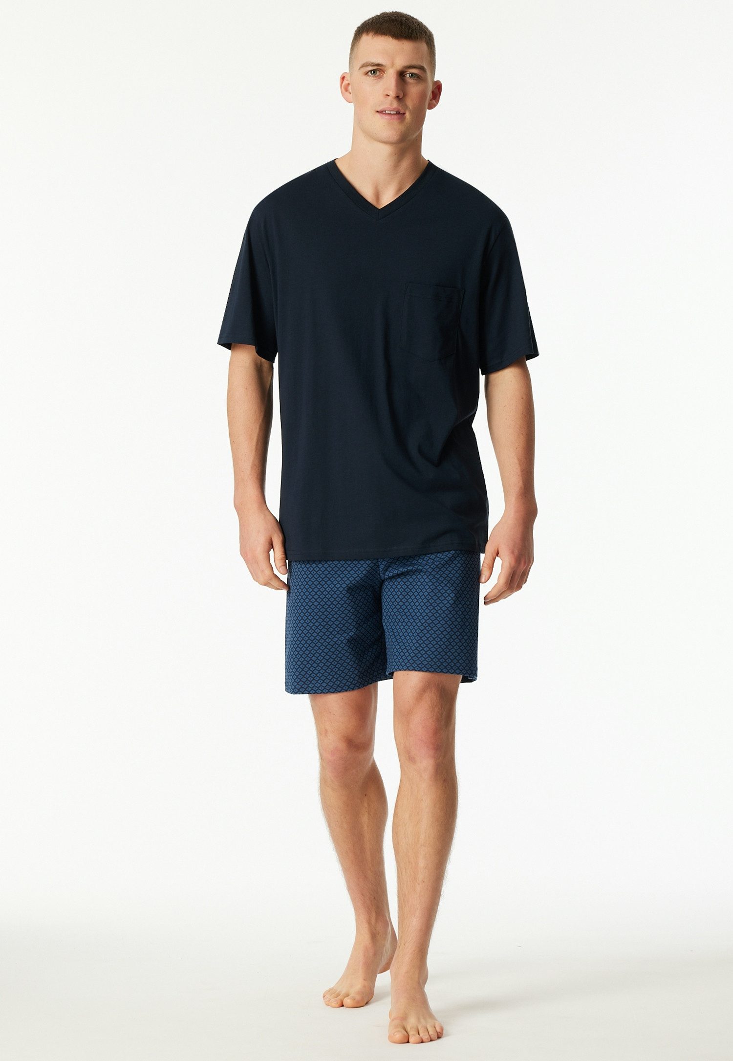 Schiesser Shorty Comfort Essentials (2 tlg) mit aufgesetzter Brusttasche günstig online kaufen