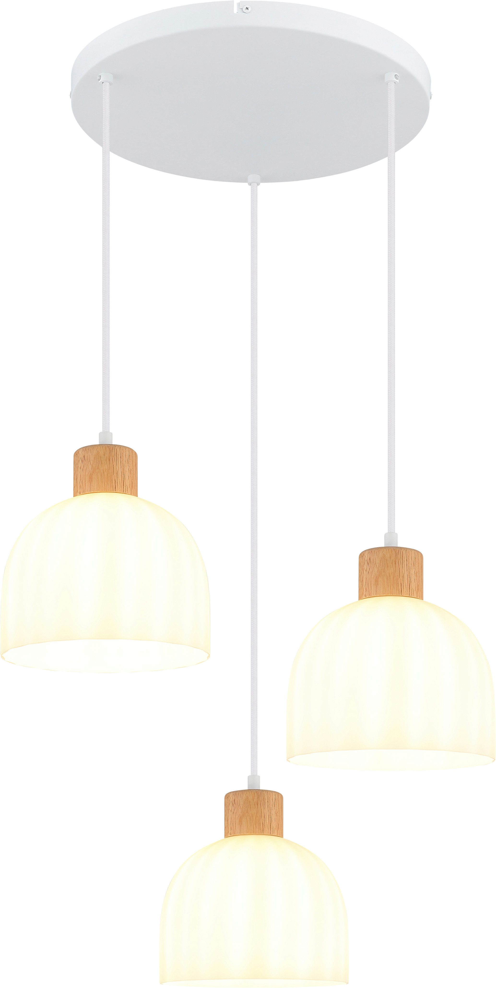 GLOBO LIGHTING Hängeleuchte SWANSON, ohne Leuchtmittel, Hängeleuchte mit Glas amber, warmes Licht, stilvoll elegant
