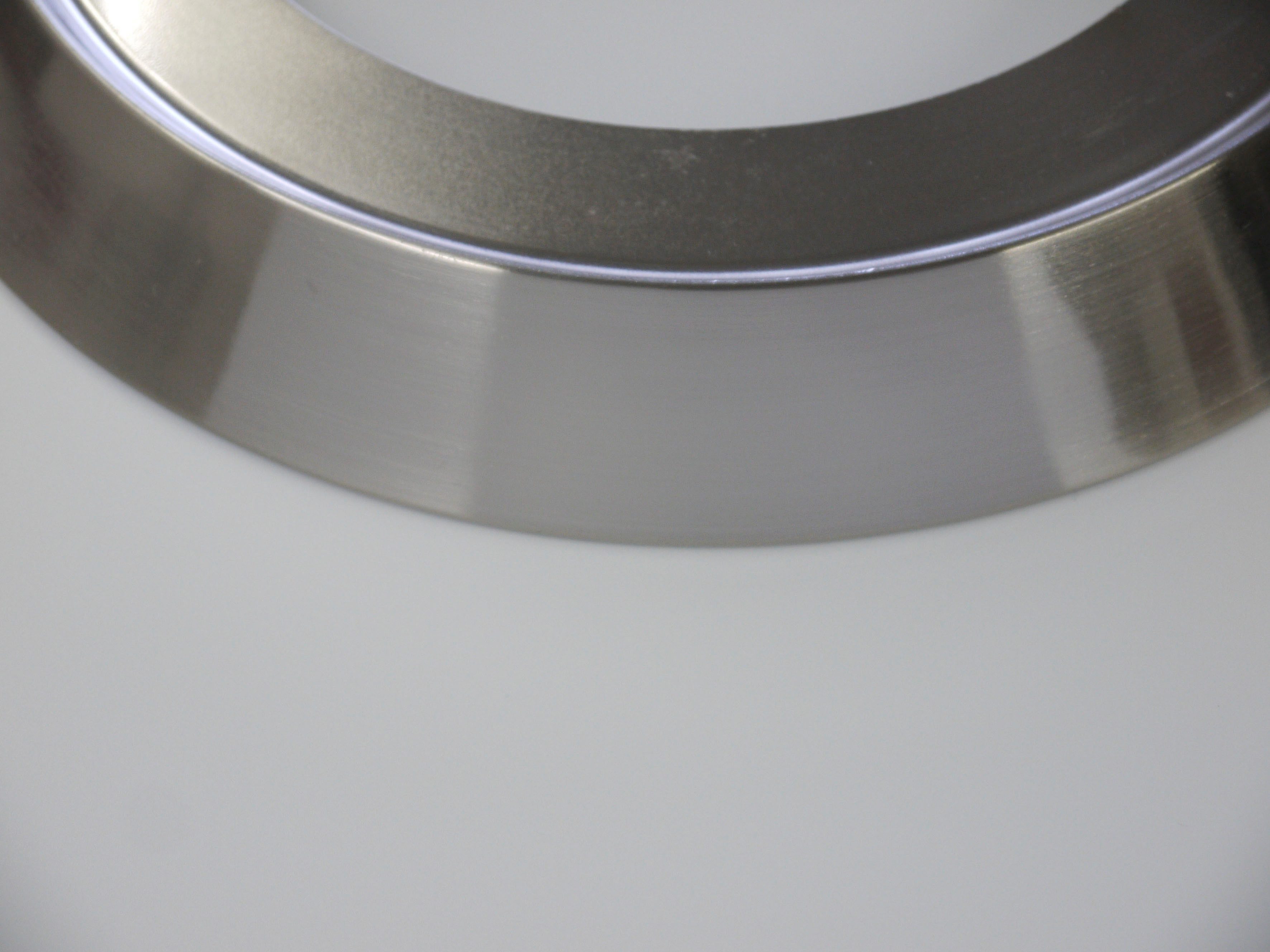 niermann Deckenleuchte Opal matt, Dekorring Nickel matt, HF Sensor