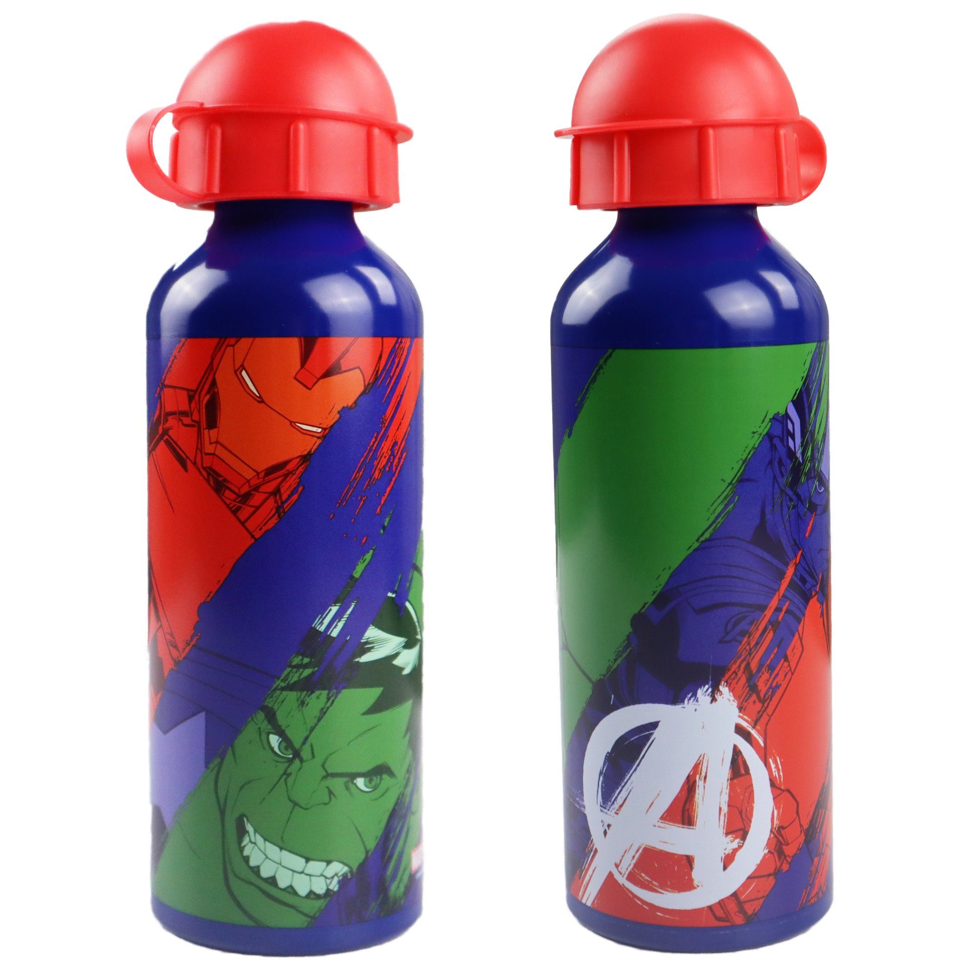 Flasche, Avengers Wasserflasche 520 Aluminium Marvel ml MARVEL Trinkflasche Sport