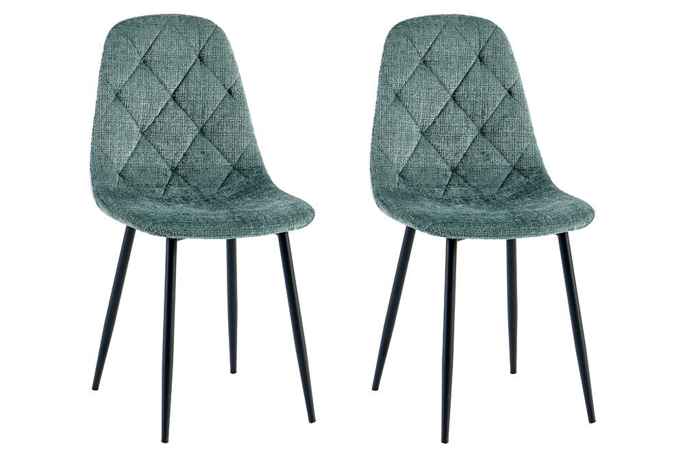 riess-ambiente Esszimmerstuhl GLAMM grün/schwarz - Chenille, Metallbeine, Z günstig online kaufen