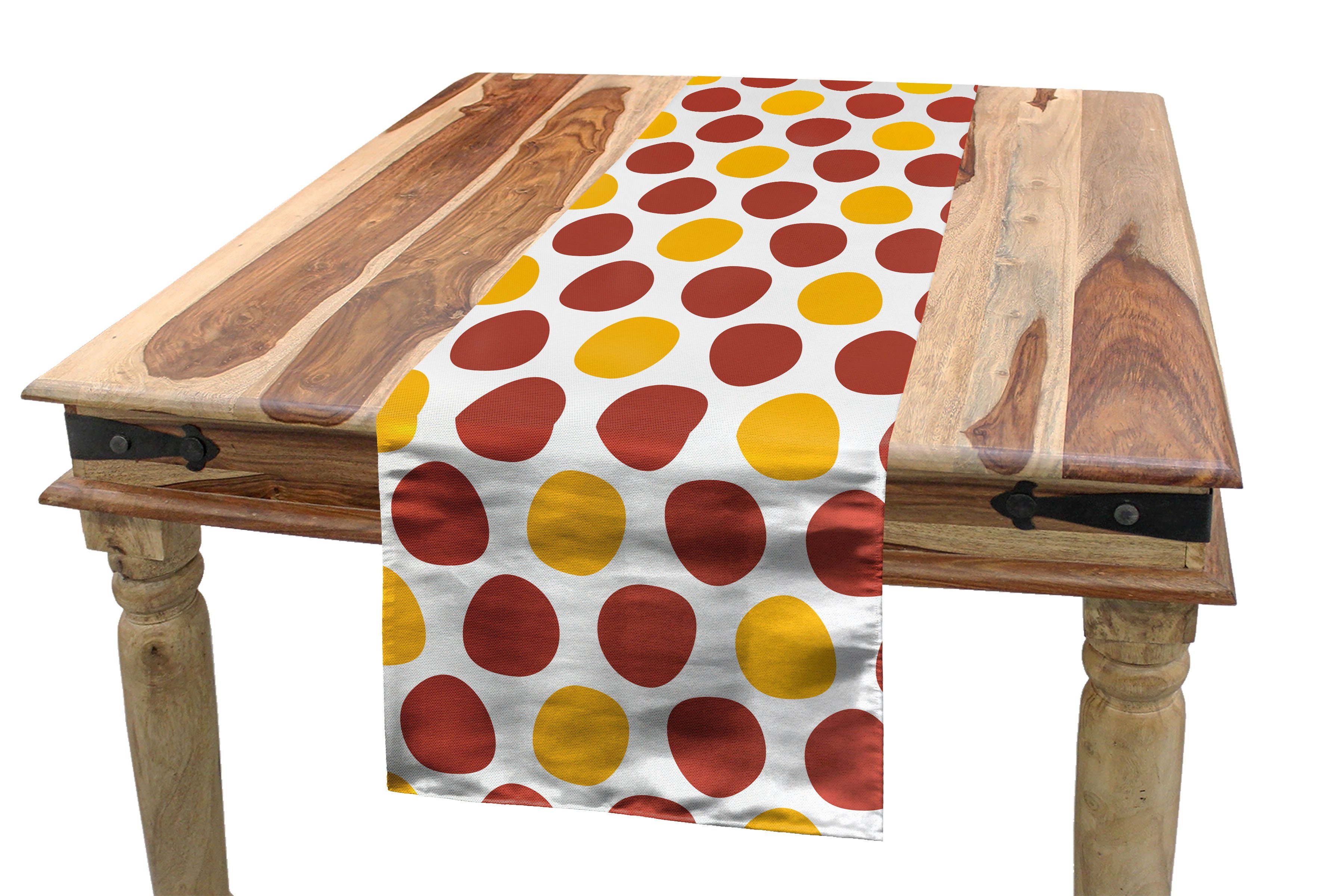 Rund Tischläufer, Tischläufer Esszimmer Rechteckiger Küche Grund Abstrakt Blots Abakuhaus Dekorativer Muster