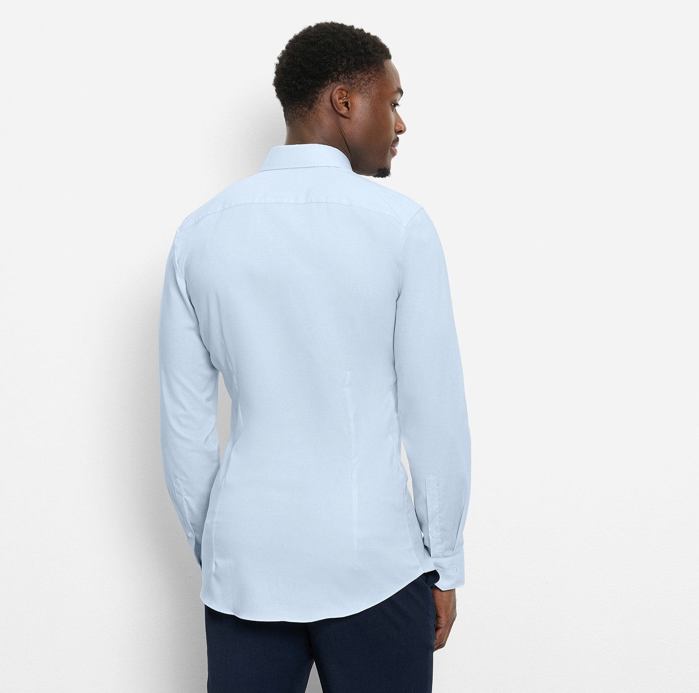 OLYMP Langarmhemd No 6 six super slim, Kentkragen, Businesshemd