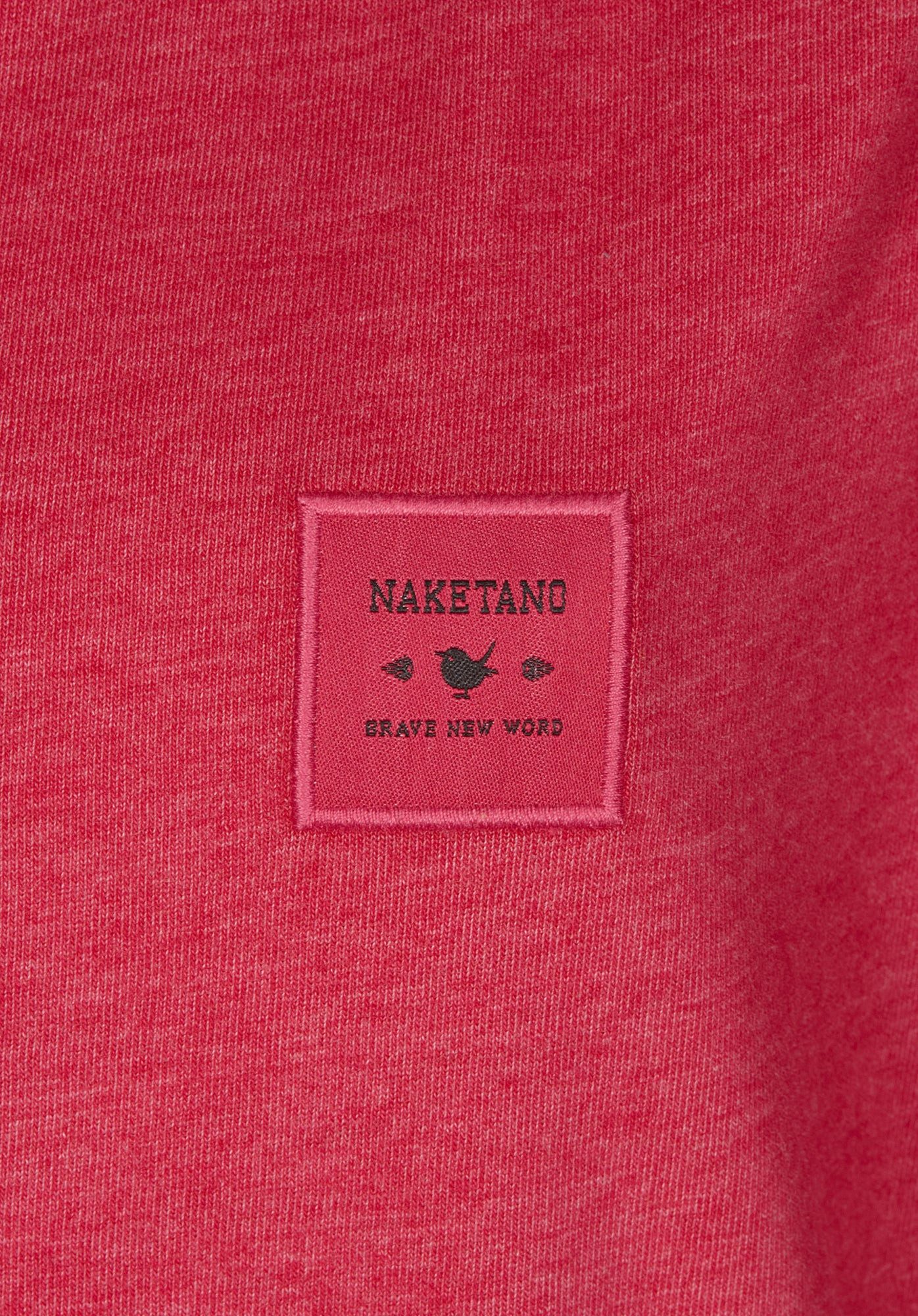 naketano T-Shirt Baumwolle Rundhals Kurzarm Streetwear Basic Sommershirt Damen (1-tlg) weich, bequem, casual, vegan, unifarben, gerader Schnitt, Alltag