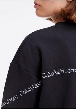 Calvin Klein Jeans Sweatshirt mit Logo-Tape Applikationen