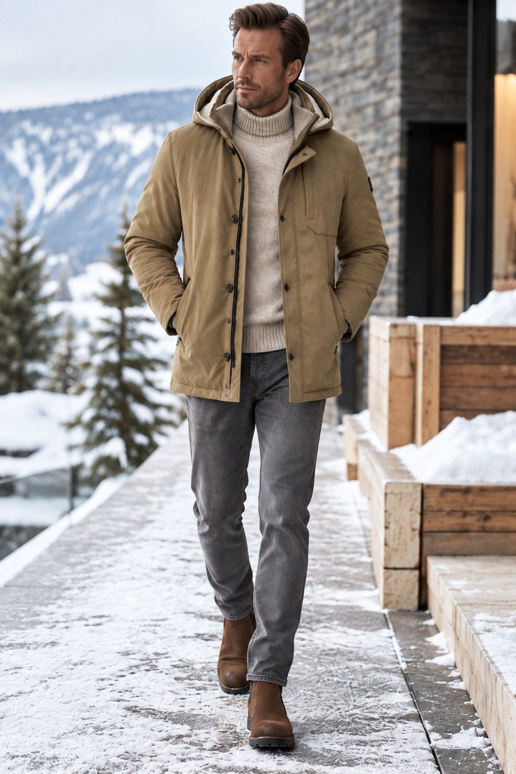 MILESTONE Parka MSBennet aus Microvelours mit abnehmbarer Kapuze, atmungsaktiv wasserabweisend – Bild 2 von 5