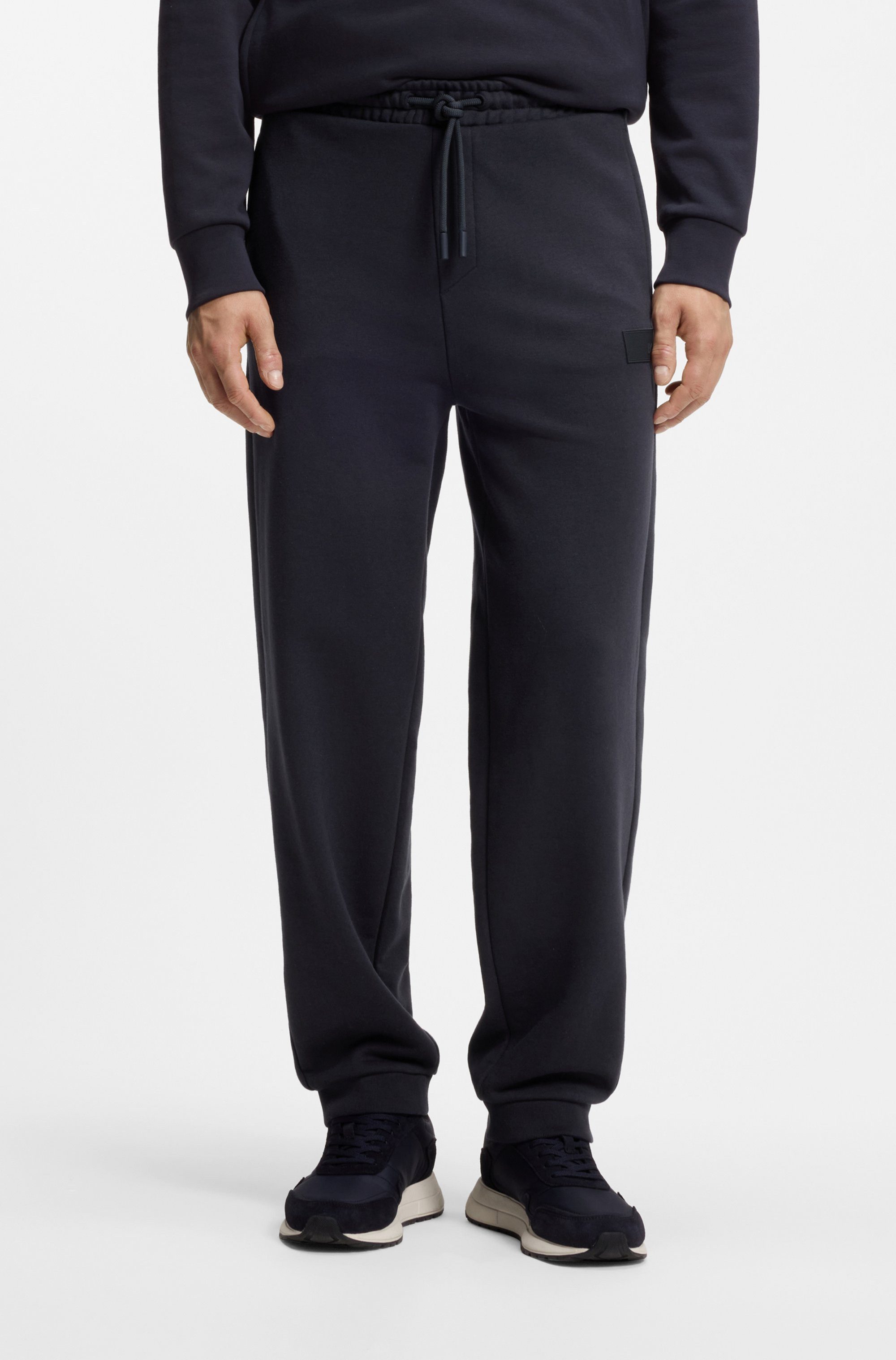 BOSS GREEN Sweathose elastischer Bund, Relaxed Fit, Baumwoll-Mix