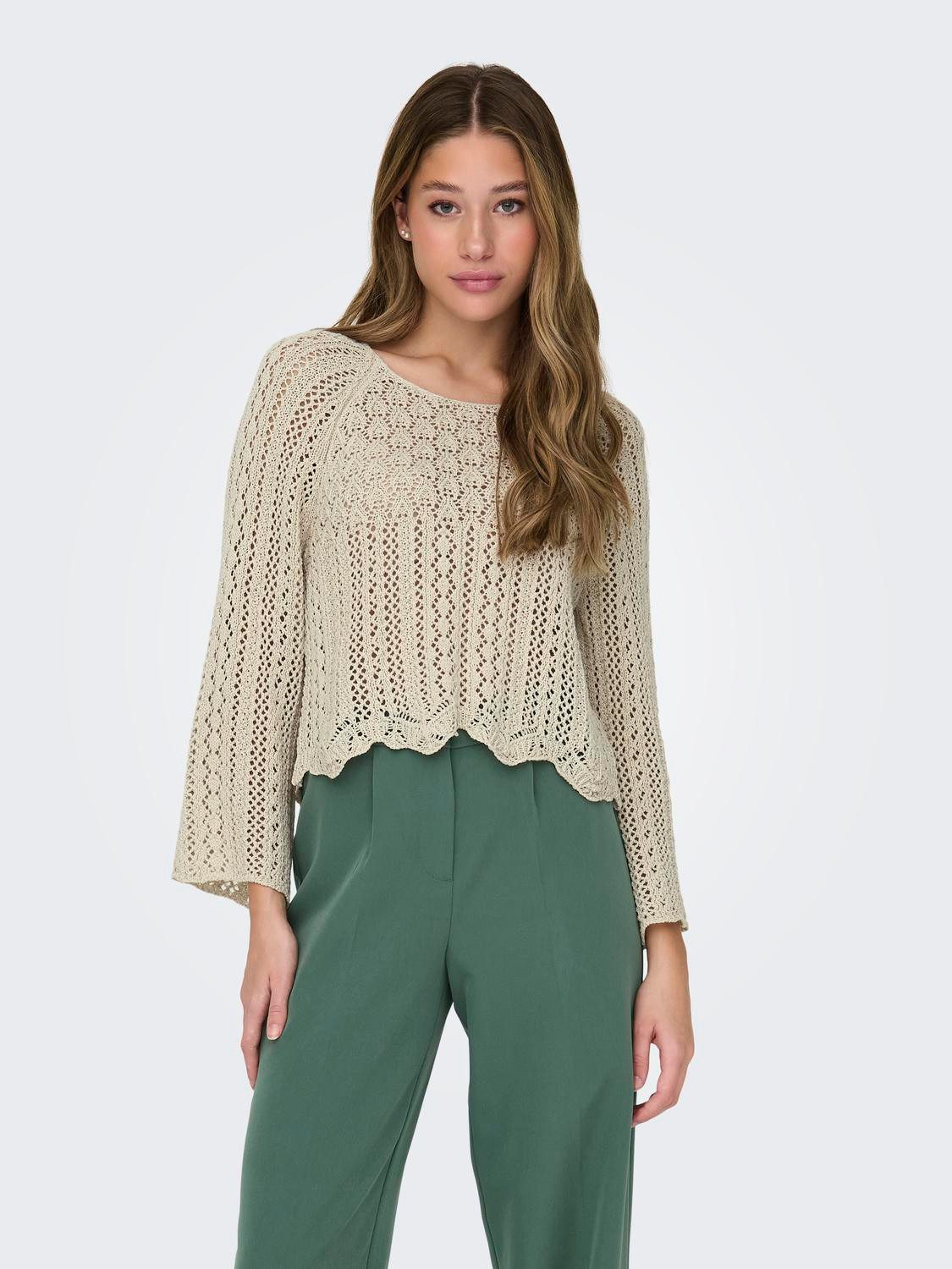ONLY Strickpullover Eleganter Strickpullover 3/4 Arm günstig online kaufen
