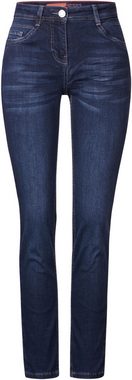 Cecil Slim-fit-Jeans in mittelblauer Waschung