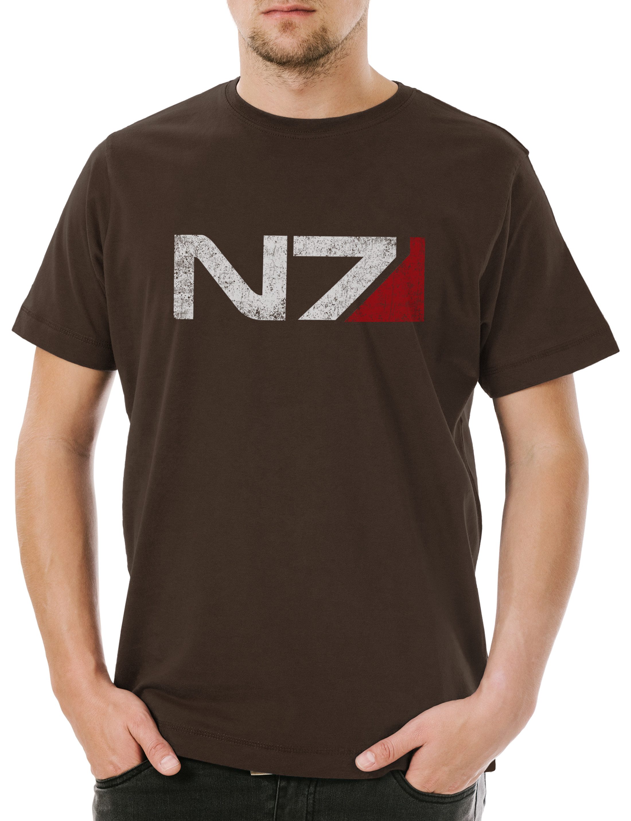 Urban Backwoods Print-Shirt Normandy Logo Herren günstig online kaufen