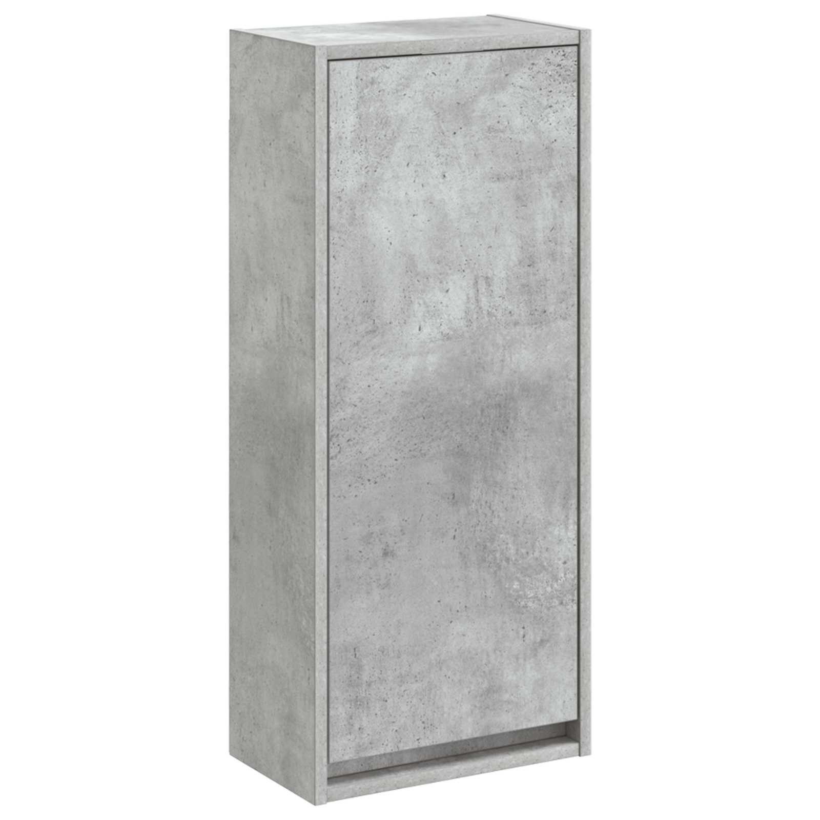 vidaXL Badezimmerspiegelschrank Wandmontierte Waschbecken-Vanität Betongrau 35 x 20 x 81 cm (1-St) Wandmontierte Waschbecken-Vanität Betongrau 35 x 20 x 81 cm