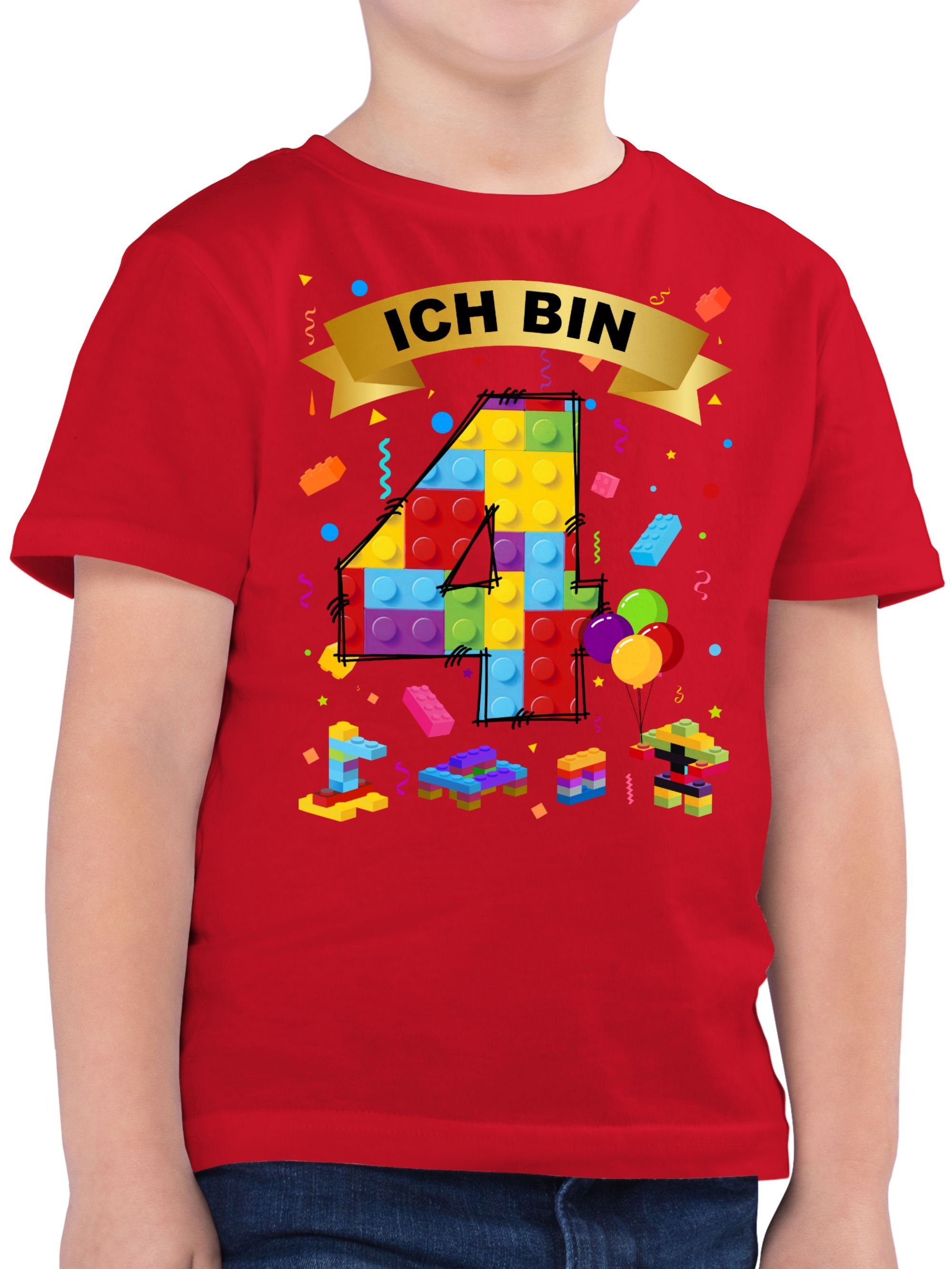 T-Shirt Ich bin 4 Bausteine