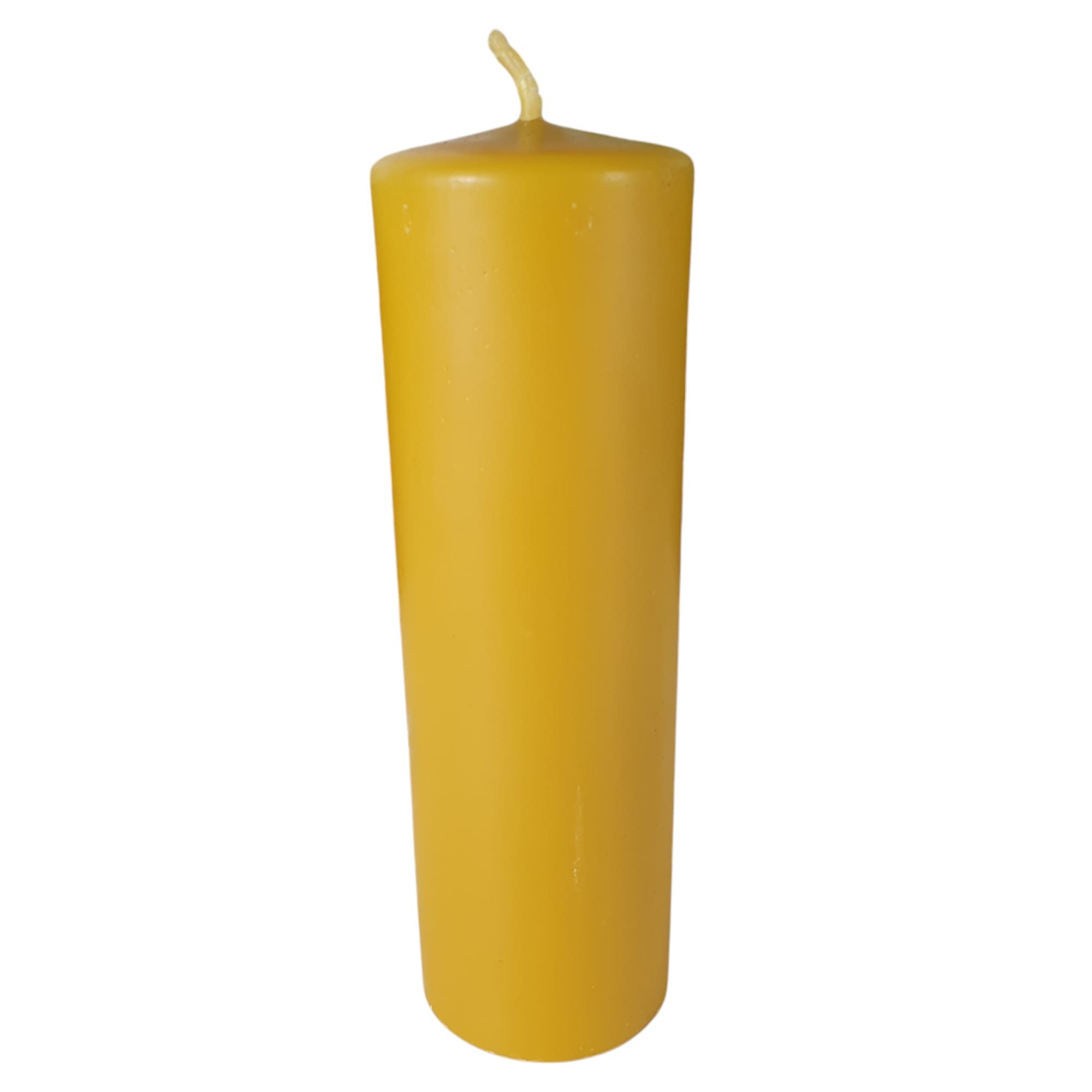 Aspinaworld Bienenwachskerze Stumpenkerze hoch 17 cm natur – Kerzenständer-Format (1-tlg)