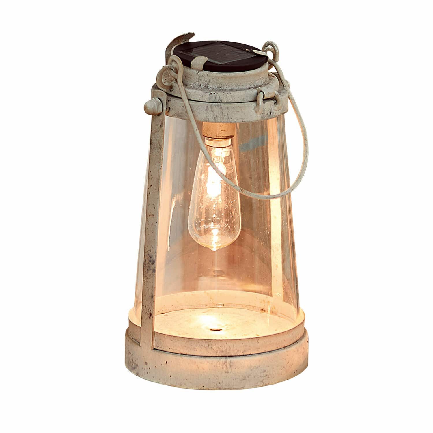 Mirabeau LED Laterne Solar-Laterne Chénens antikweiß