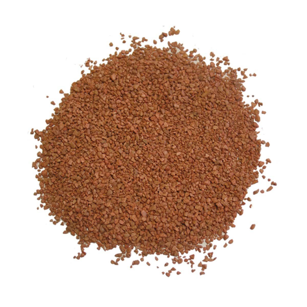 Terrarien-Substrat Terrano Kalzium Bodengrund, rot, Ø 2-3 mm, 5 kg