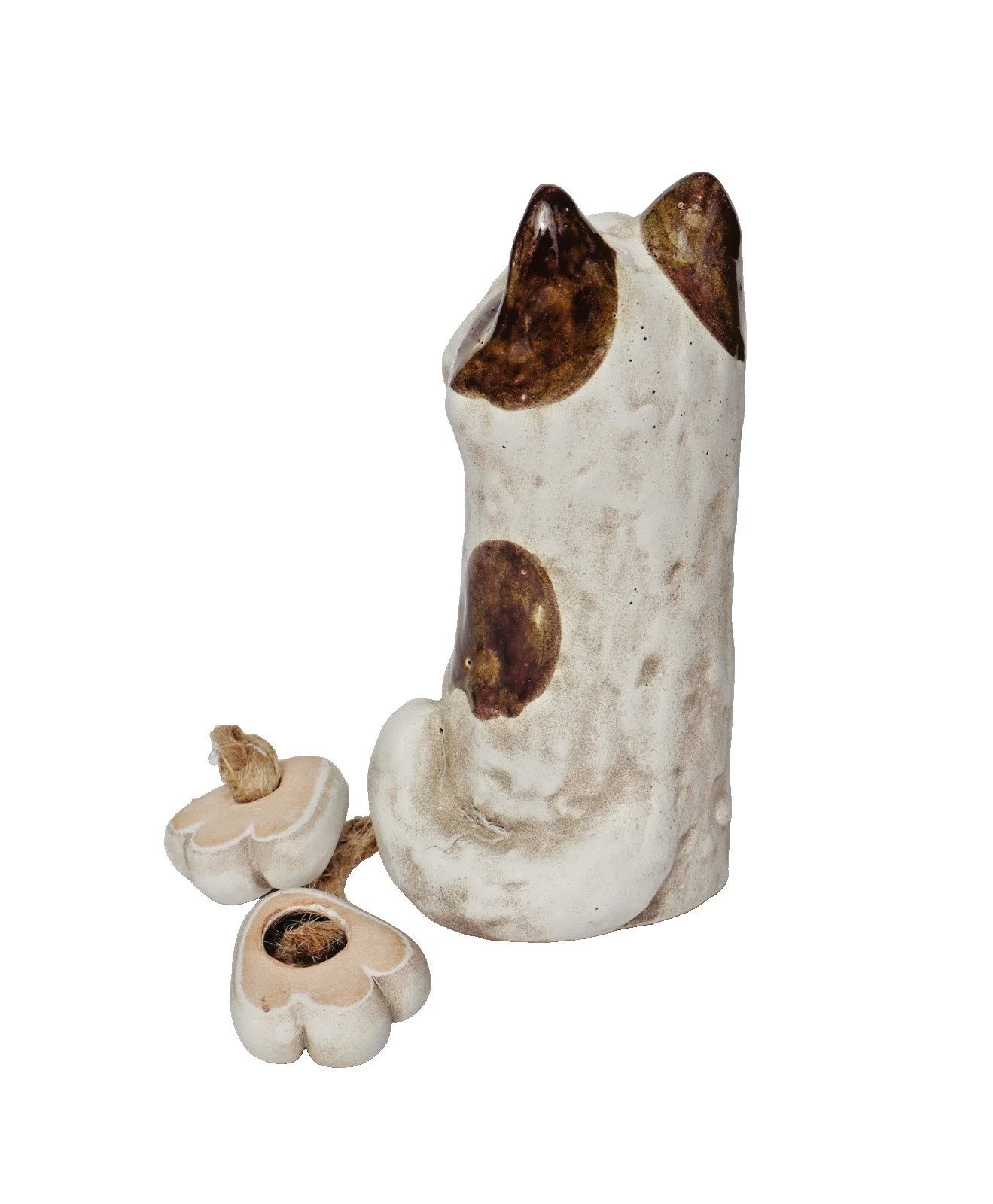dekotrend.gallery Kantenhocker Kantenhocker Katze Keramik Gartenstecker Deko Tier Skulptur Figur, Zaunhocker Zaunsitzer Dekofigur Dekoskulptur Dekoobjekt