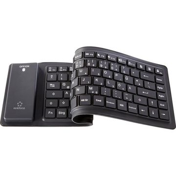 Renkforce Bluetooth Silicone Soft Keyboard, black Tastatur (Flexibel, Multimediatasten, Rutschfest, Staubgeschützt)