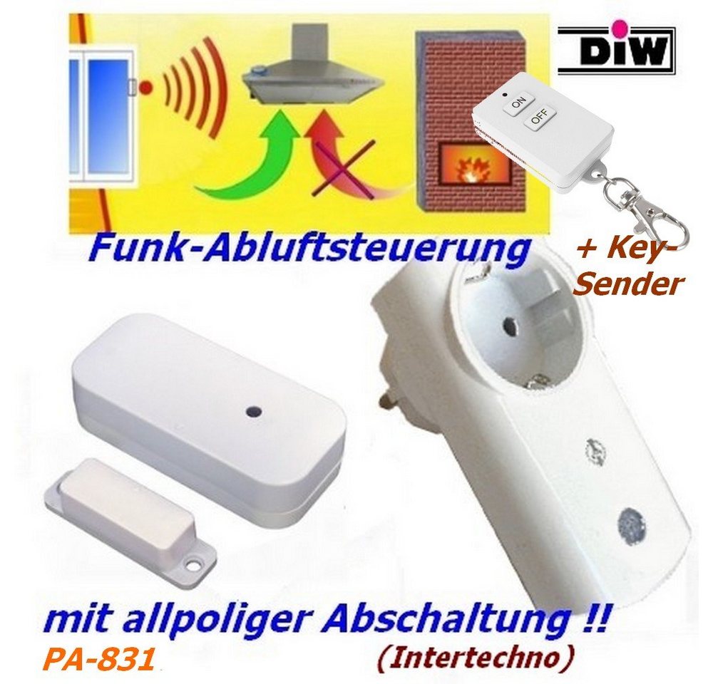 Thumbnail - DIW-Funk Funk-Empfangsmodul Funk Abluftsteuerung PA-831 SPARSET => Intertechno
