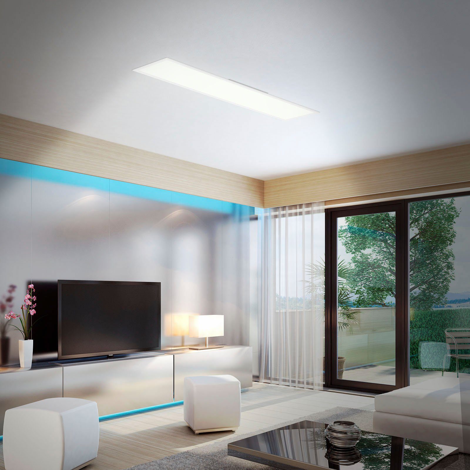 Briloner Leuchten LED Panel 7154016 Colour, CCT - über Fernbedienung, Nacht günstig online kaufen