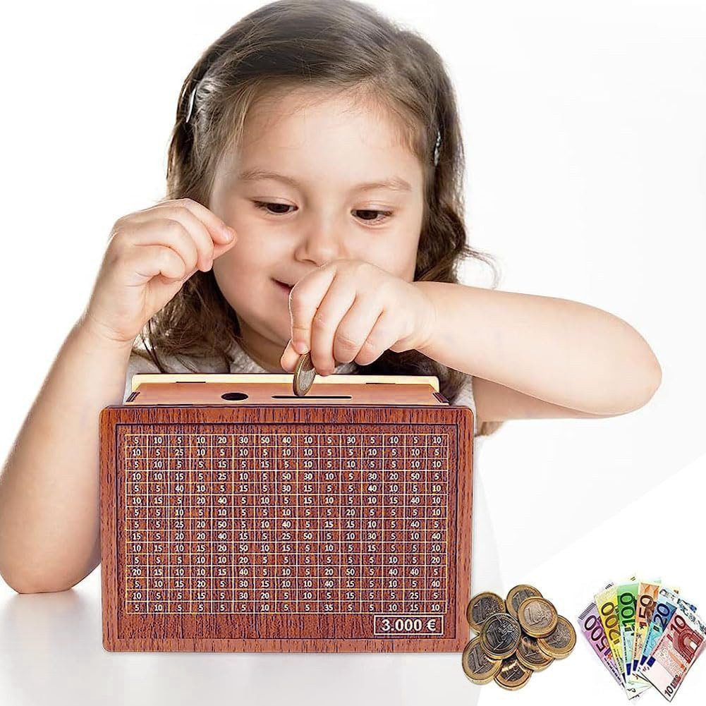 BlingBin Spardose Holz Sparschwein Spardose Sparbüchse Moneybox Sparbox, (1 günstig online kaufen