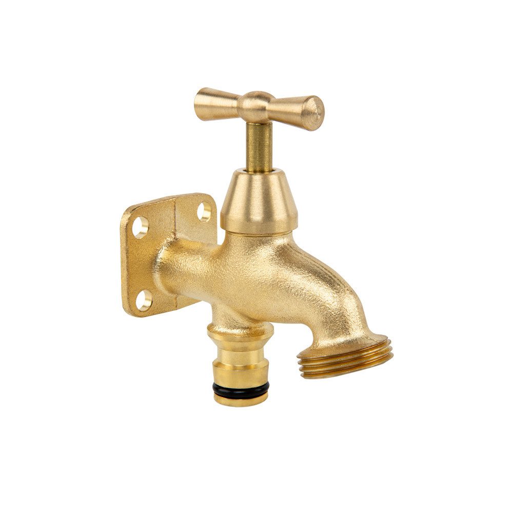 Bradas Kugelhahn Gartenwasserhahn Kugelventil Wandmontage Wasseranschluss AG 3/4"