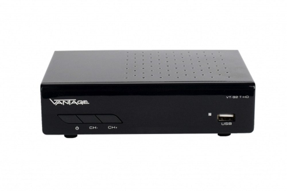 Vantage Vantage R8192 TV Set-Top-Box Satellit Full HD Schwarz DVB-T2 Receiver
