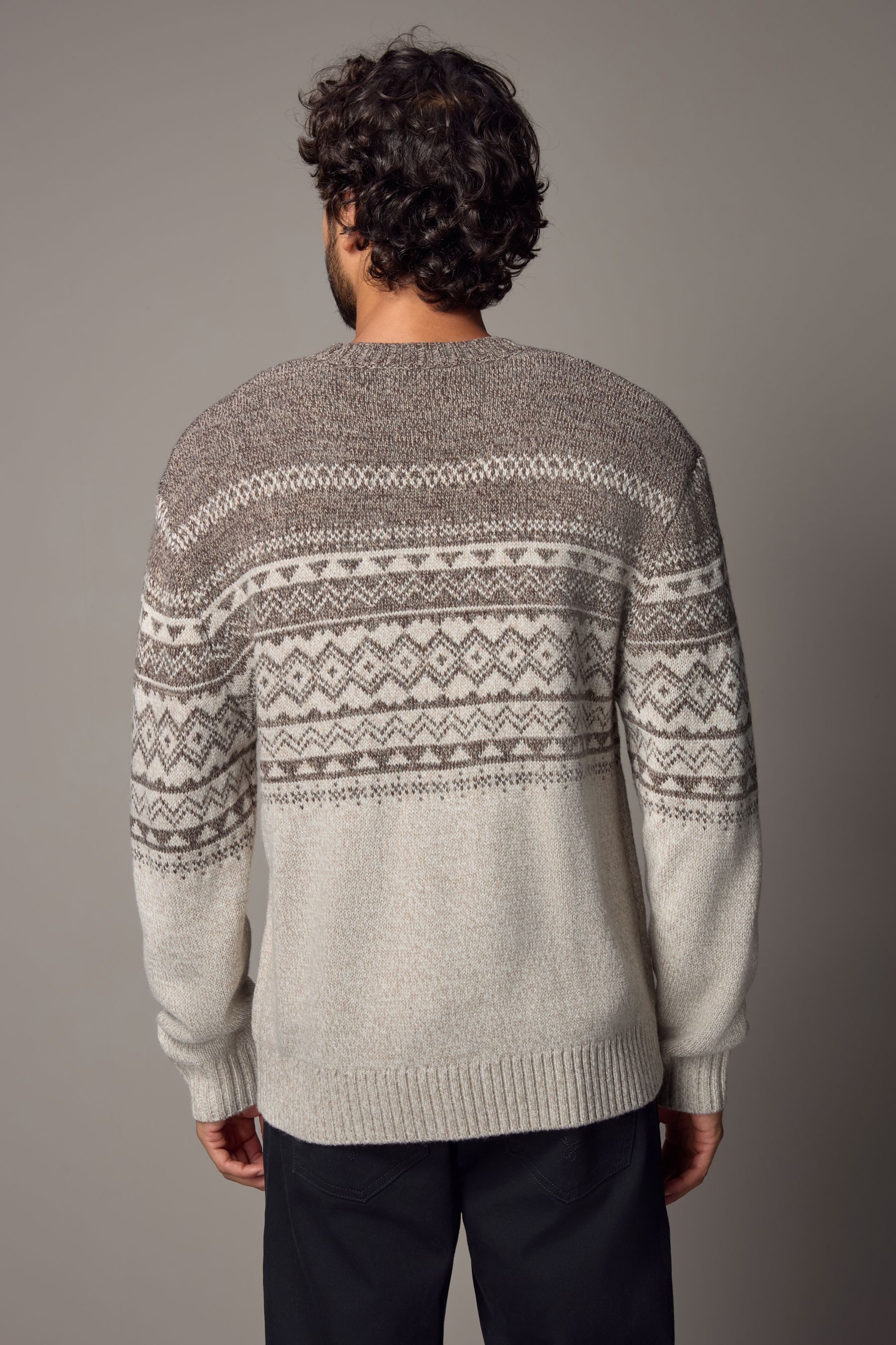 Next Norwegerpullover Regular Fit Rundhalspullover mit günstig online kaufen
