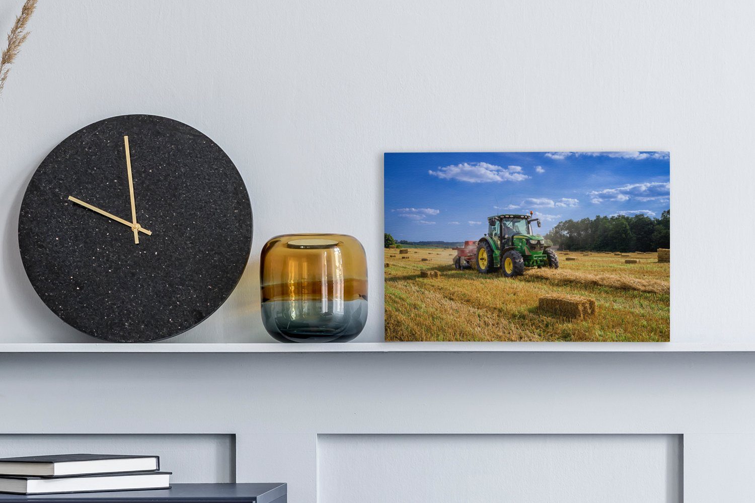 OneMillionCanvasses® Leinwandbild Traktor - Bauernhof - günstig online kaufen