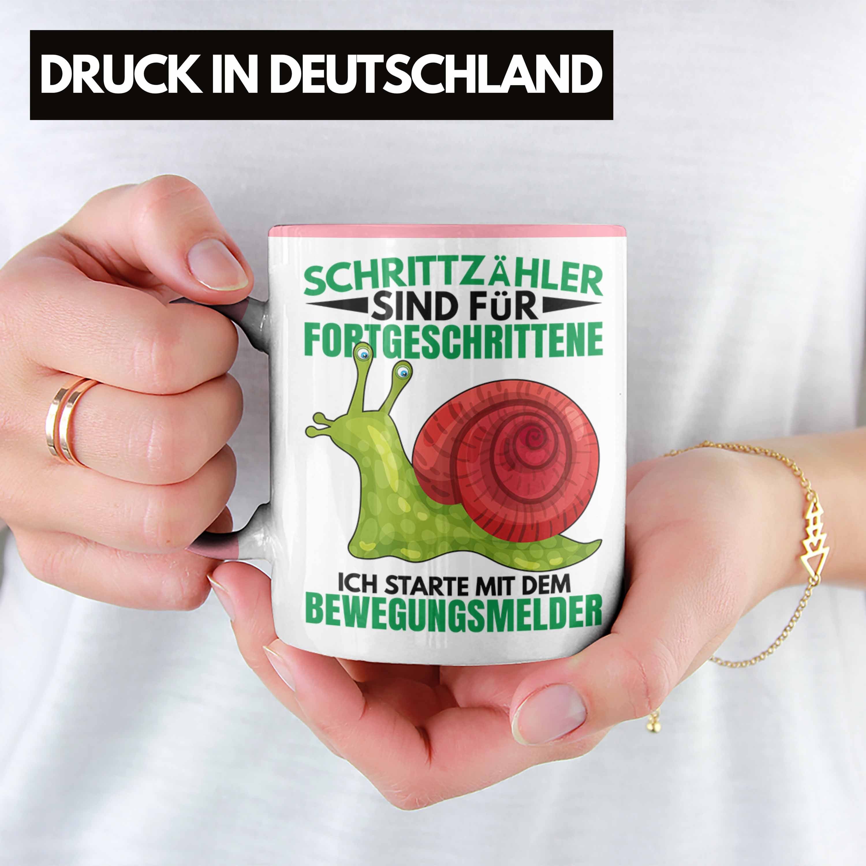 - Trendation Schnecken Geschenk Rosa Tasse Humor Tasse Lustiger Sprüche Trendation Witzige Spruch