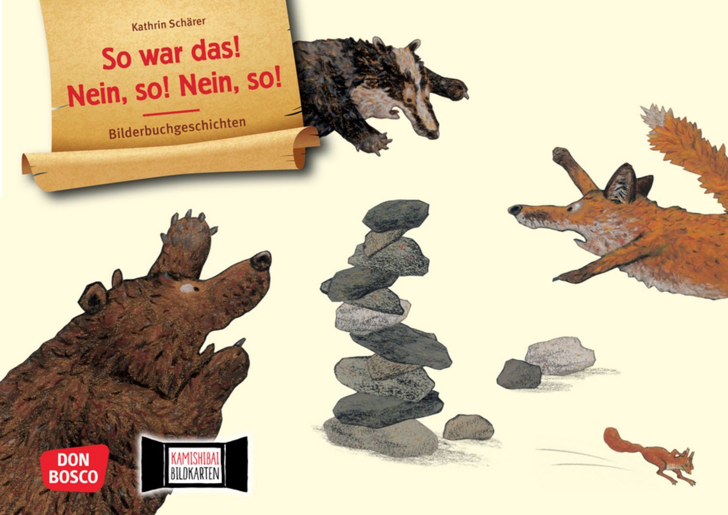 So war das! Nein, so! Nein so! Kamishibai Bildkartenset / Kathrin Schärer