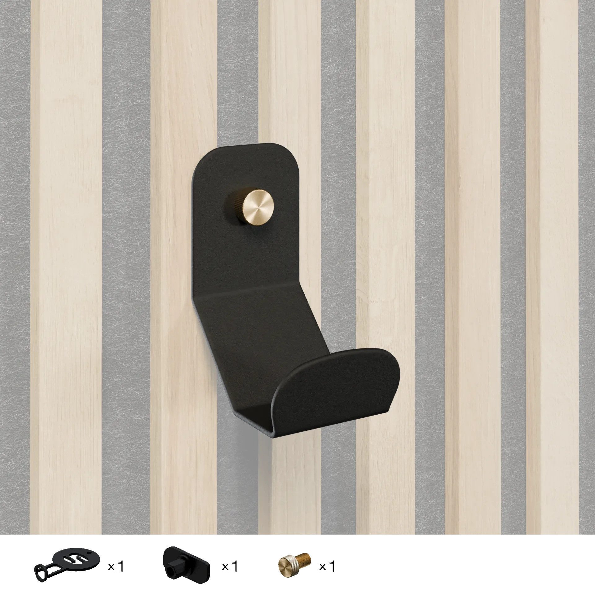 Stegu Halterung Controller Konsole Akustikpaneel Lamellenwand Zubehör Paneel Konsolen-Halterung, (430x230-350x50 mm, Montage an der Wand oder Paneelen, PlayStation 5/4, Xbox Series X/S/One, Nintendo Switch, weitere)