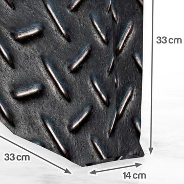 VOID Henkeltasche (1-tlg), Eisenplatte Boden Design Eisenplatte Boden Design Aluminium Platte Bo