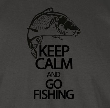 Shirtracer T-Shirt Keep calm and go Fishing Angler Geschenke