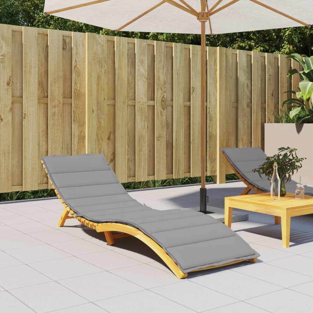 vidaXL Sitzauflage Sonnenliegen-Auflage Grau 200x70x3 cm Oxford-Gewebe, (1 St)