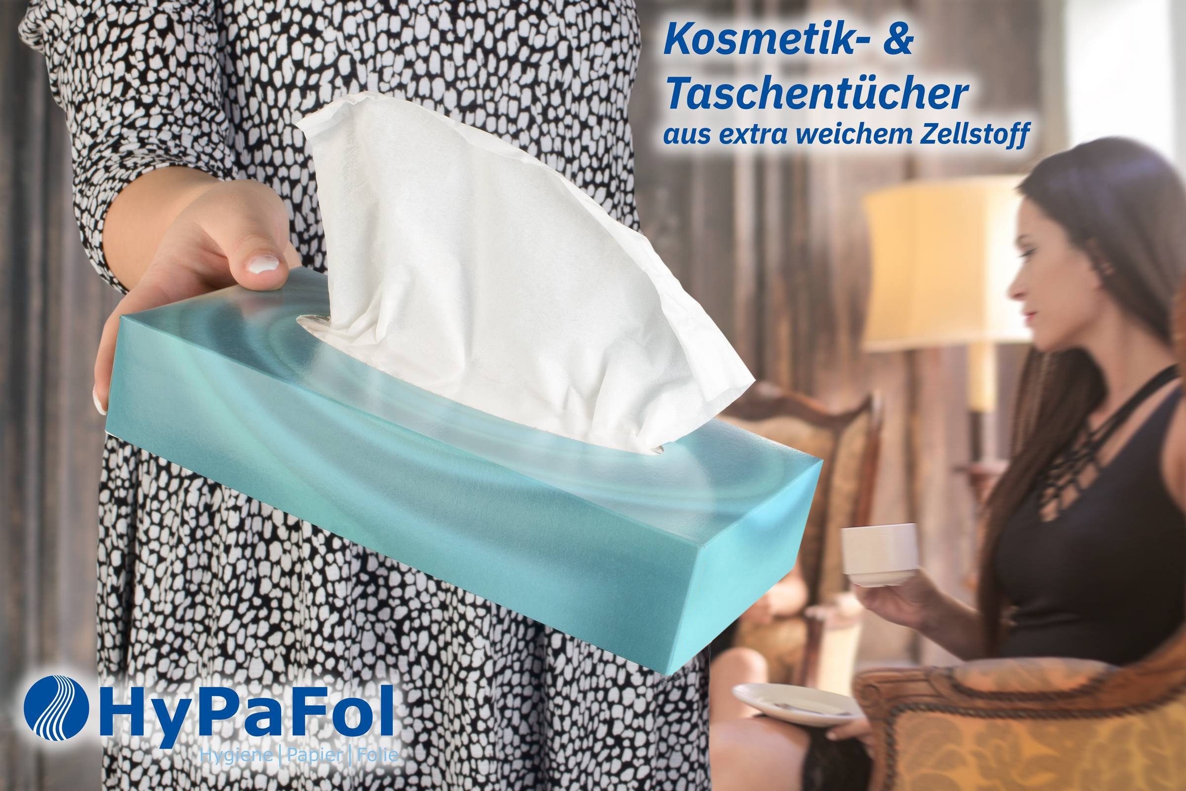 Hypafol Kosmetiktücher Zellstoff, Großpackung I hochweiß (4000-St), Variante 40x Boxen oder 30x Würfel