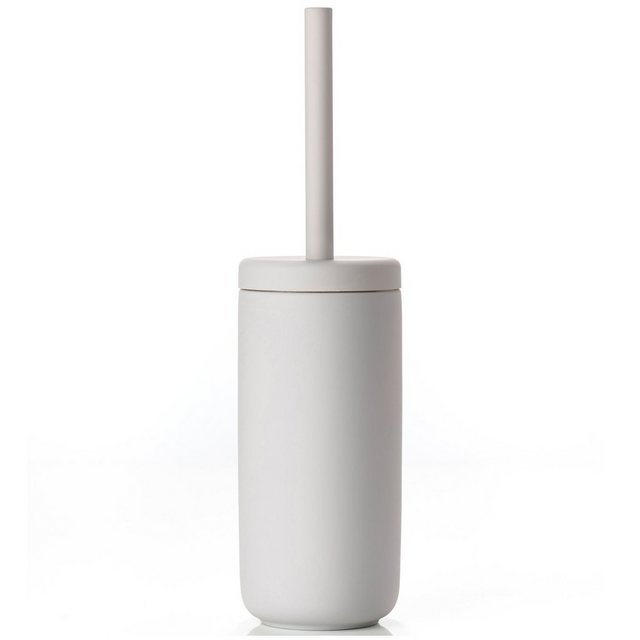 Zone Denmark Toilettenpapierhalter “Zone Toilettenbürste Ume Grey Soft / hellgrau Steingut mit Soft-Touch Oberfläche”