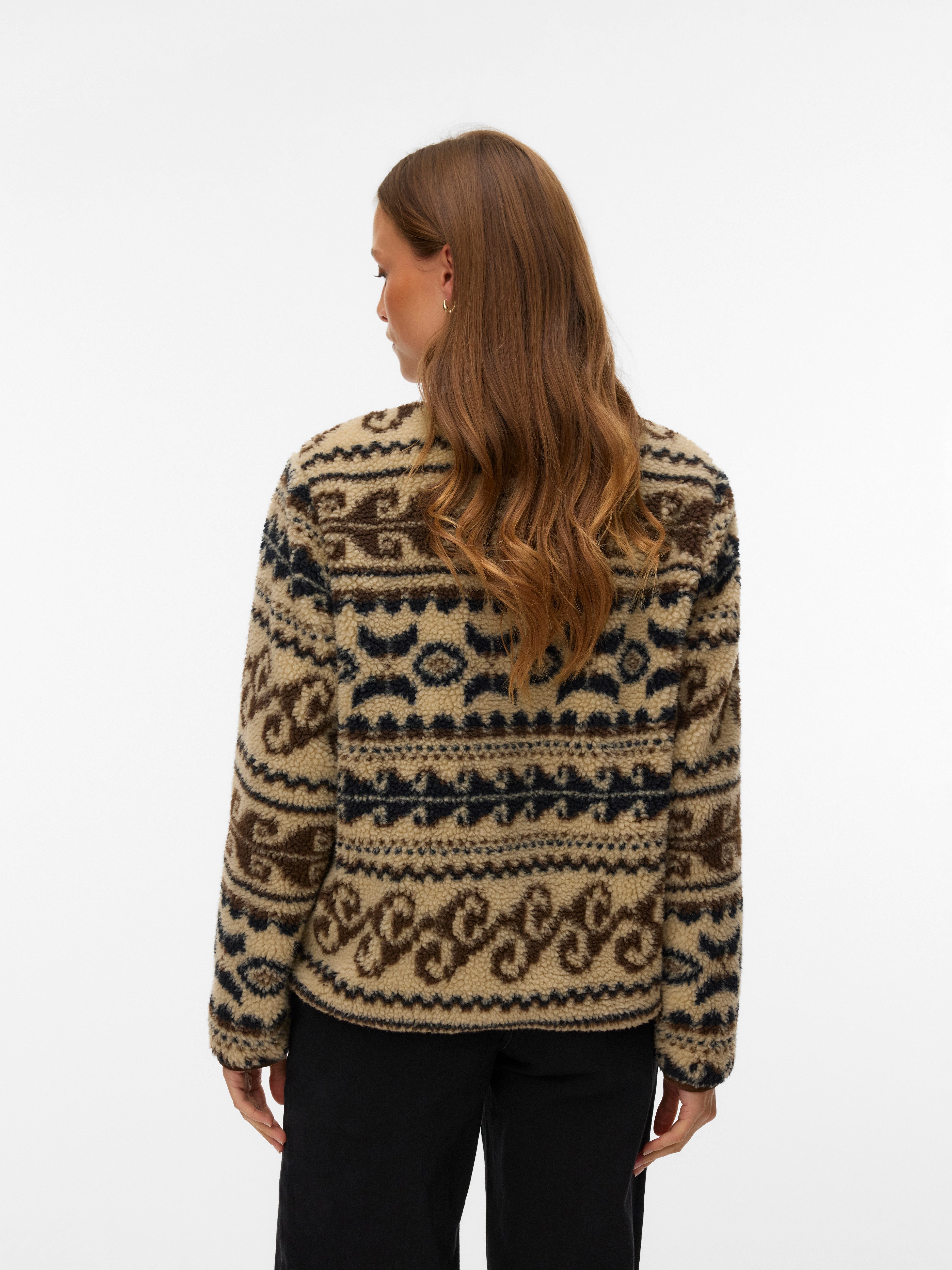 Vero Moda Fleecejacke VMLINDAU SHORT JACKET Polyester