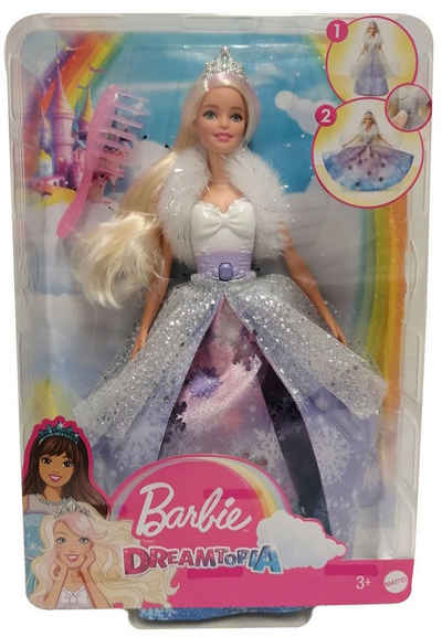 Mattel® Anziehpuppe Mattel GKH26 Barbie Dreamtopia Barbie Puppe blond Prinzessin Schneezau