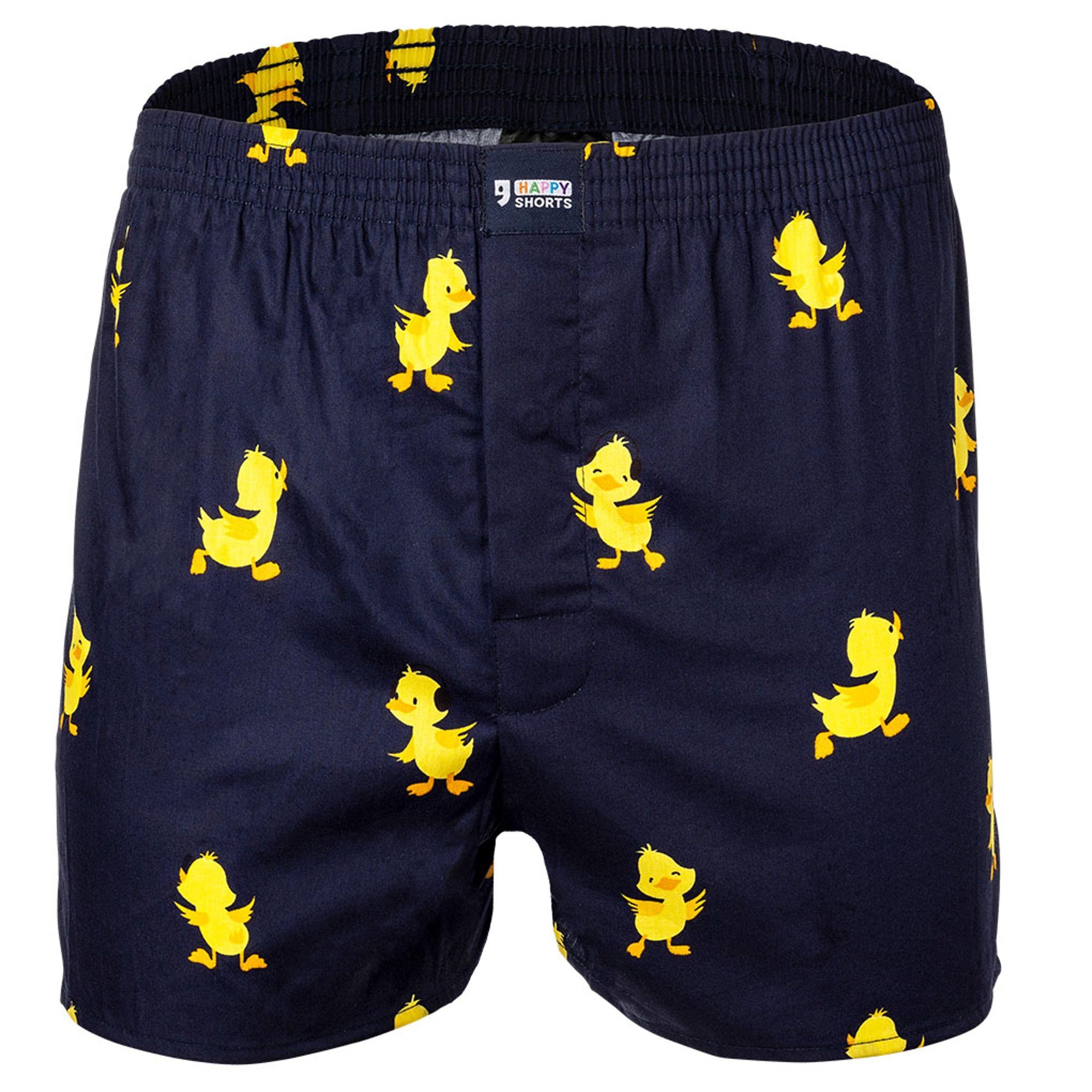 HAPPY SHORTS Boxershorts Herren Web-Boxershorts 1er Pack Baumwolle (Packung, 1er Pack)
