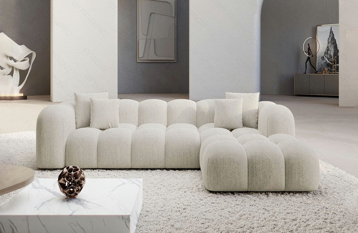 Sofa Dreams Ecksofa Stoffsofa Eckcouch Polster Eck Sofa Formentera L Form k günstig online kaufen