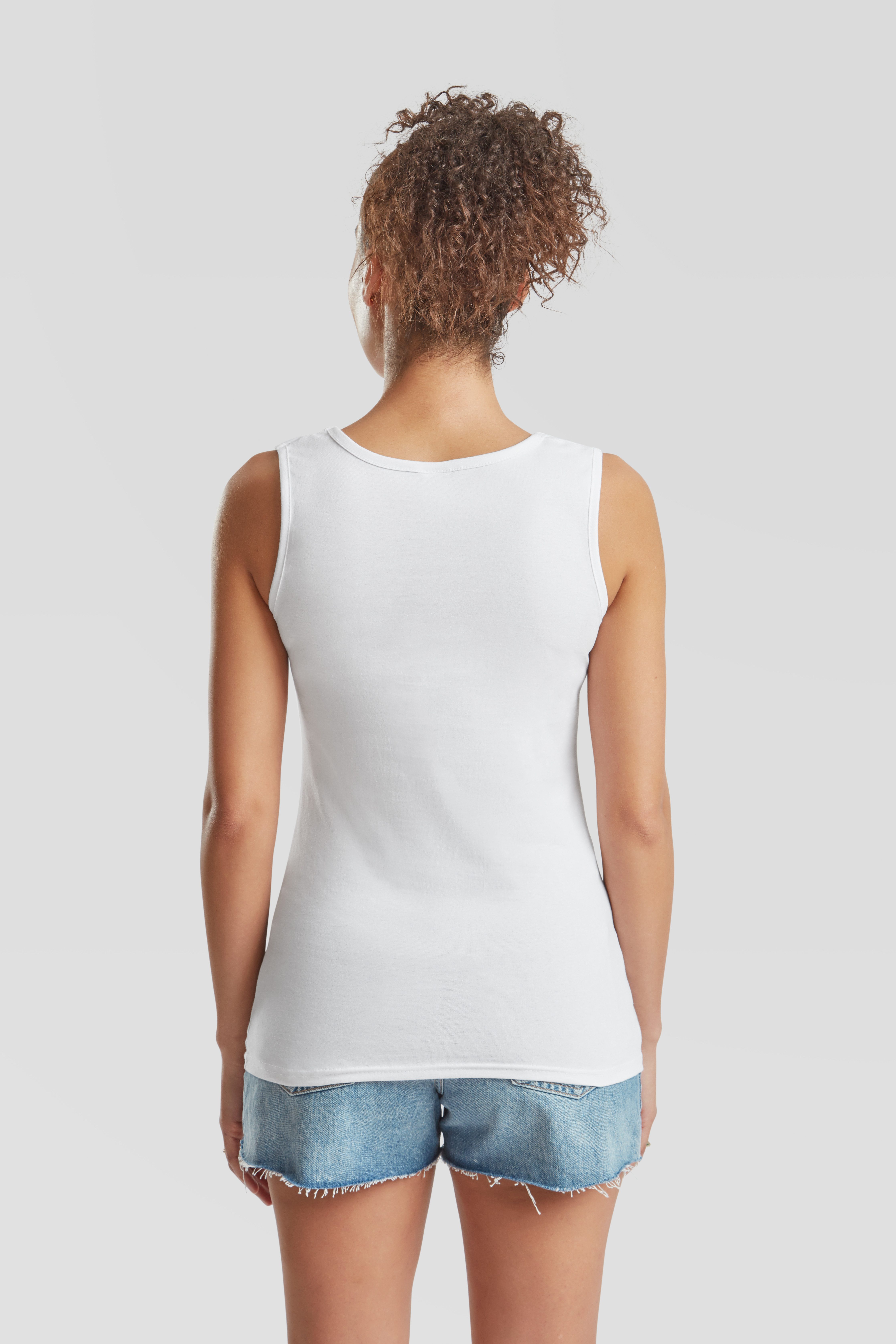 Fruit of the Loom Tanktop (Packung, 3-tlg) aus reiner Baumwolle, Rundhals