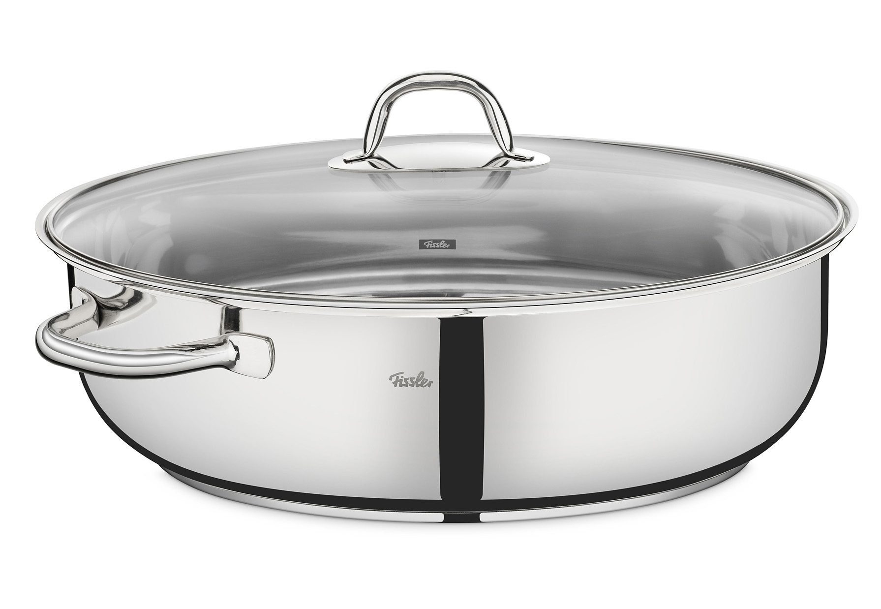 Fissler Bräter Fassungsvermögen 7,1 Liter, Edelstahl 18/10 (1-tlg), Induktion, Maße ca. L x B x H: 38 x 25,5 x 12,4 cm